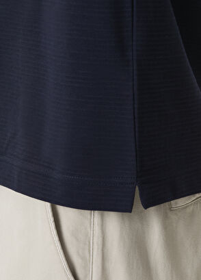 Beymen Club Navy Blue Line Detailed Polo Neck T-Shirt - 7