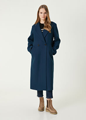 Beymen Club Oil Double Breasted Wool Coat - 4