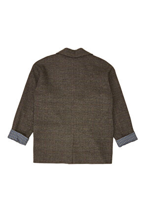 Beymen Club Kahverengi Ekose Desenli Blazer - 5