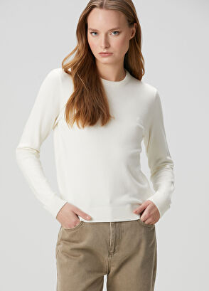 Beymen Club Beyaz Basic Kazak - 4