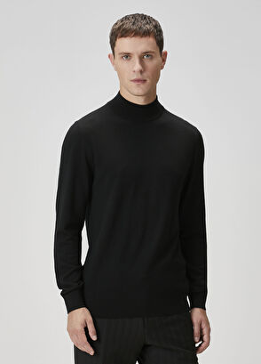 Siyah Yün Kazak - Görsel 5