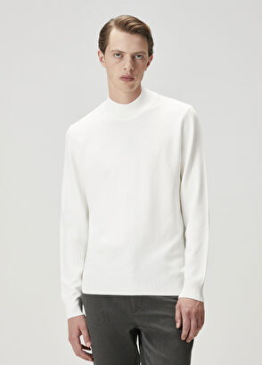 Beymen Club White Half Turtleneck Sweater - 3