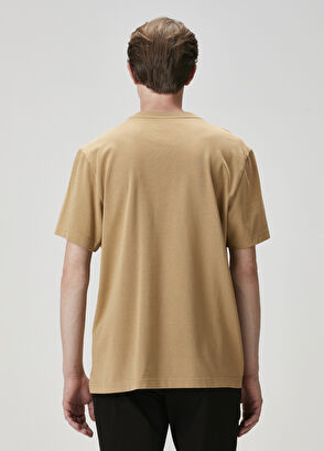 Beymen Club Relax Fit Camel Hair Basic T-Shirt - 5