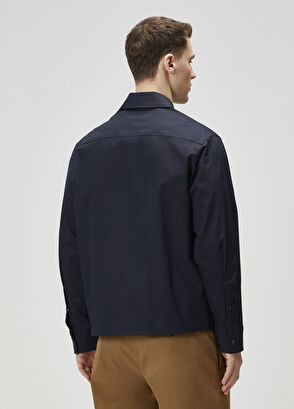 Moncler Navy Blue Outer Shirt - 4