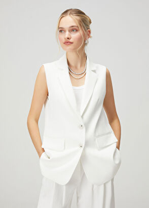 Beymen Club White Vest - 4