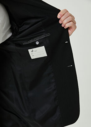 Beymen Club Siyah Petek Dokulu Blazer - 8