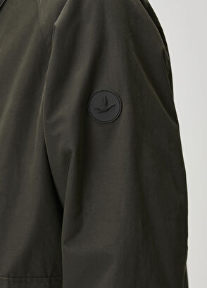 Beymen Club Haki Yakası Deri Garnili Mont - 8