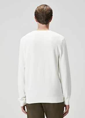 Beymen Club Kırık Beyaz Dokulu Kaşmir Karışımlı Yün Kazak - 5