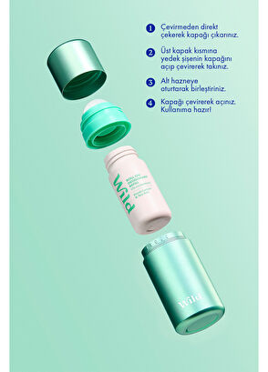 Wild Antiperspirant Roll On qua Case & Fresh Cotton & Sea Salt Refill Kadın Deodorant 50 ml - 3