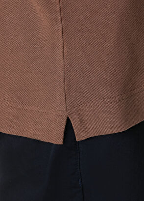 Beymen Club Kahverengi Relax Fit Pamuk Keten T-shirt - 7