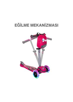 SmarTrike T1 Pink 3-in-1 Kids Scooter with Seat and Bag - 7