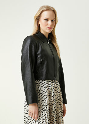 Beymen Club Siyah Deri Ceket - 5