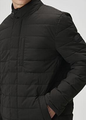 Beymen Club Siyah İç Yaka Detaylı Puff Parka - 5