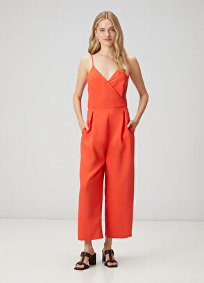 Beymen Club Red Double-Breasted Jumpsuit - 3