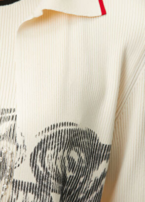 Join Us Ecru Patterned Cardigan - 6