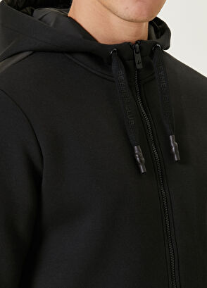 Beymen Club Siyah Kapüşonlu Jersey Mont - 6