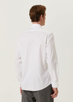 Beymen Bes Custom Fit Beyaz Gömlek - 5