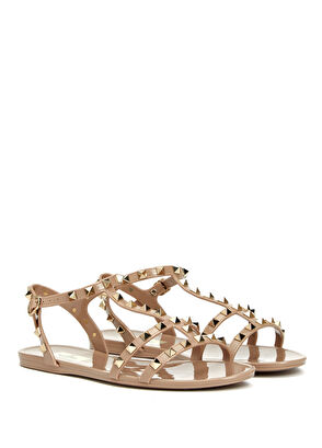 Rockstud Pudra Kadın Sandalet - Görsel 7