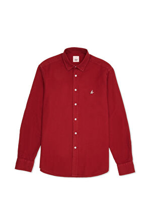 Comfort Fit Burgundy Shirt Beymen Club Comfort Fit Burgundy Shirt - 8