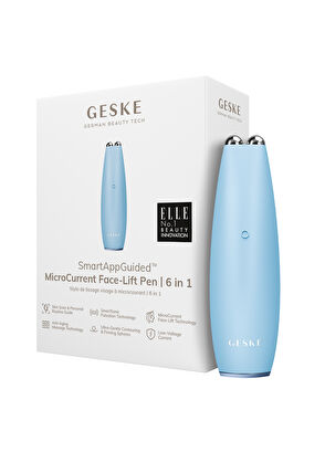 Geske MikroCurrent Akım Mavi 6'sı 1 Arada Yüz Germe Kalemi - 3
