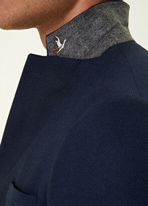 Lacivert Kuşgözü Dokulu Blazer Beymen Club Lacivert Kuşgözü Dokulu Blazer - 6