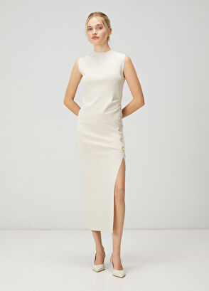 Beymen Club Ekru Drape Detaylı Atlet - 3