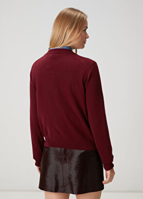 Beymen Club Bordo Kaşmir Kazak - 5