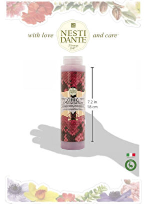 Nesti Dante Chic Animalier Red Vahşi Orkide Kokusu Antioksidant Kolajen Vegan Bakım Banyo ve Duş Jeli 300 ml - 5