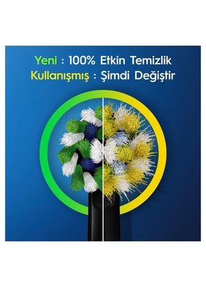 Oral-B D103 Vitality Pro Cross Action Siyah Lila 2'li Şarjlı Diş Fırçası - 6