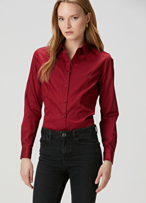 Beymen Club Burgundy Slim Fit Shirt - 4