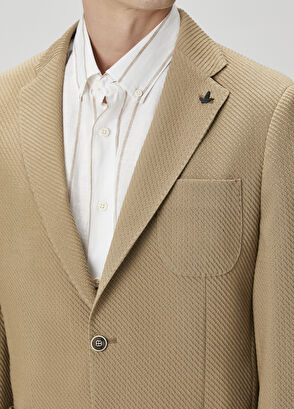 Beymen Club Camel Hair Diagonal Textured Jacket - 6