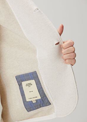 Maurizio Baldassari Brera White Jacquard Knit Jacket - 8