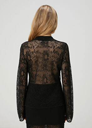 Beymen Club Black Lace Shirt - 5