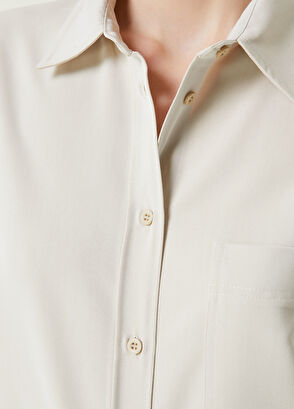 Beymen Club Bej Boyfriend Dış Gömlek - 5