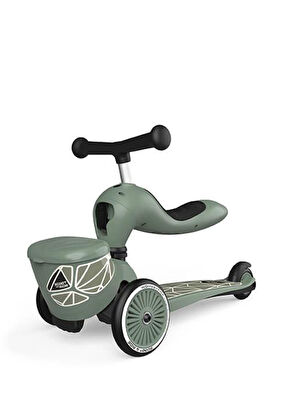 Scoot And Ride Highwaykick 1 Green Lines Lifestyle Child Scooter with Seat - 7