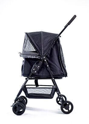 Zampa Showtime Siyah Kedi ve Köpek Taşıma Arabası  - 4