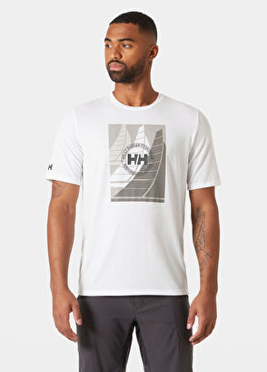 Helly Hansen Hp Race Graphic Bej Baskılı Kısa Kollu Erkek T-Shirt - 3