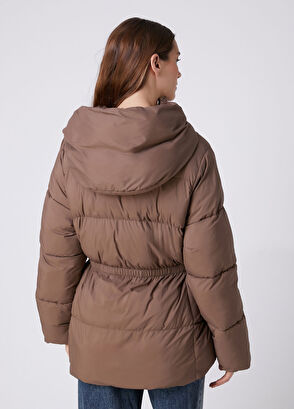 Beymen Club Brown Hooded Puffer Coat - 6