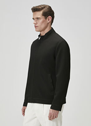 Beymen Club Black Diagonal Textured Coat - 6