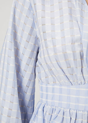 Beymen Club Açık Mavi Peplum Detaylı Gömlek - 6