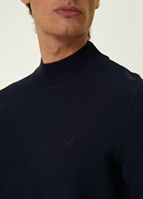 Beymen Club Navy Blue Textured Sweater - 5