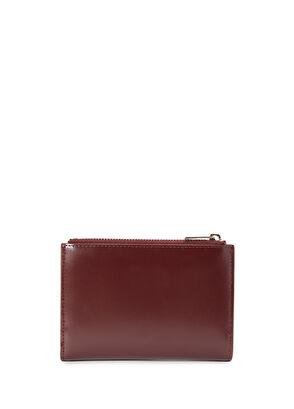 Beymen Club Burgundy Small Women's Leather Wallet - 3