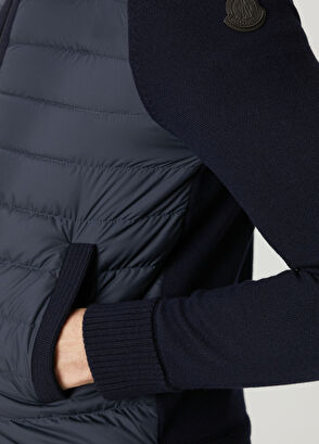 Lacivert Kapitone Garnili Mont - Görsel 7