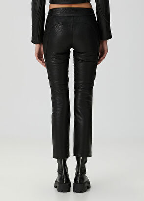Alexander Wang Siyah Deri Pantolon - 4