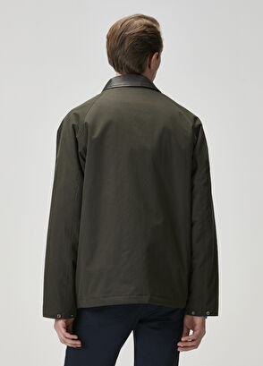 Beymen Club Haki Yakası Deri Garnili Mont - 4