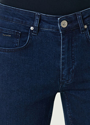 Beymen Club Slim Fit Mavi Örme Jean Pantolon - 4