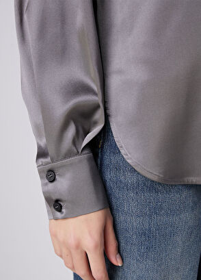 Beymen Club Grey Twill Silk Shirt - 7