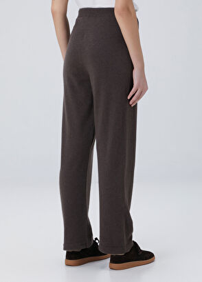 Kahverengi Kaşmir Triko Pantolon - Görsel 7