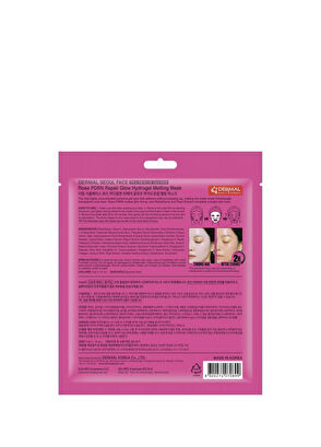 Dermal Seoul Face Gül PDRN Onarıcı Glow Işıltı Veren Eriyen Hidrojel Yüz Maskesi 34 gr - 6
