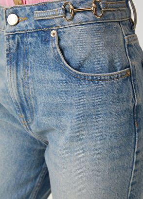 Beymen Club Blue Accessory Detailed Denim Pants - 7